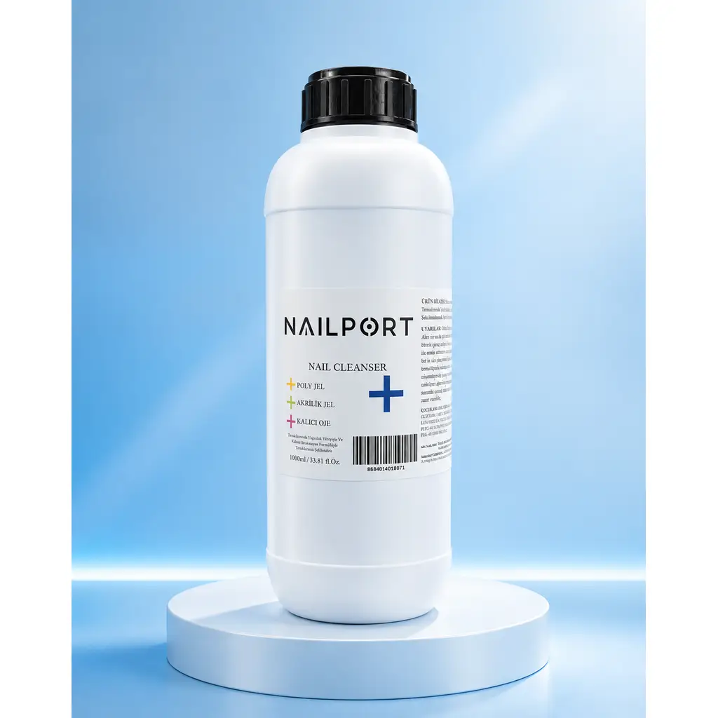 1lt Salon Boy Cleanser Kalıcı Oje Protez Tırnak Yapışkan Kat Silici - Yapışkan Tabaka Temizleyici