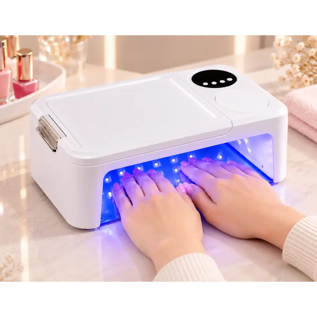 23S 72Led Geniş Kabin El Yastıklı Manikür Pedikür Tırnak Kurutucu UV Led Lamba Protez Tırnak Lambası Beyaz 72W