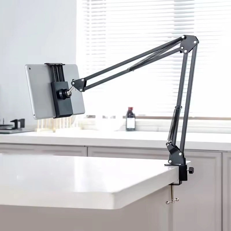 Akrobat Hareketli Uzun Kol Telefon İpad Tablet Tutucu Katlanır Stand Mengeneli 4 11inç