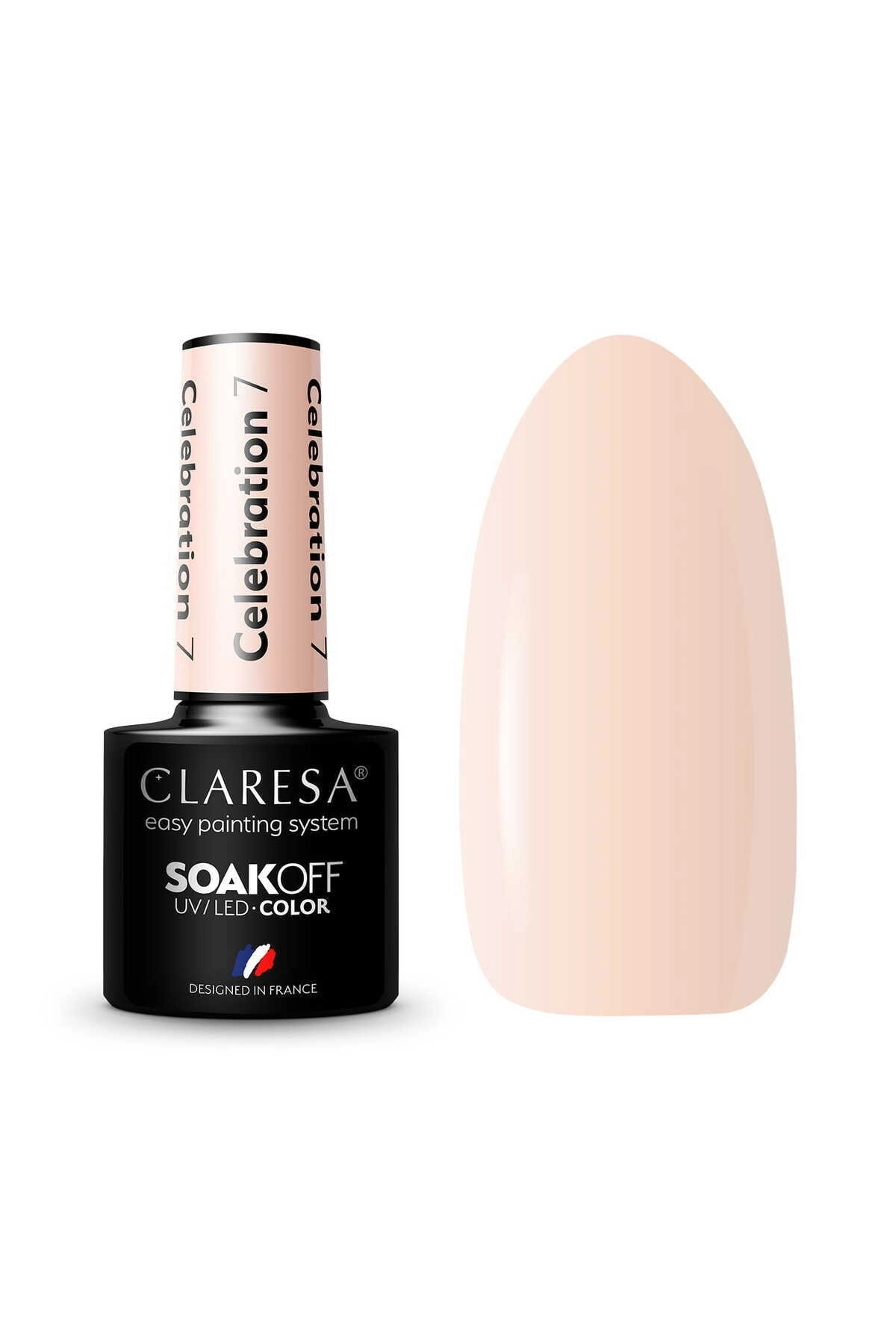 Claresa Kalıcı Oje Yarı Şeffaf Nude Bej 07 5gr