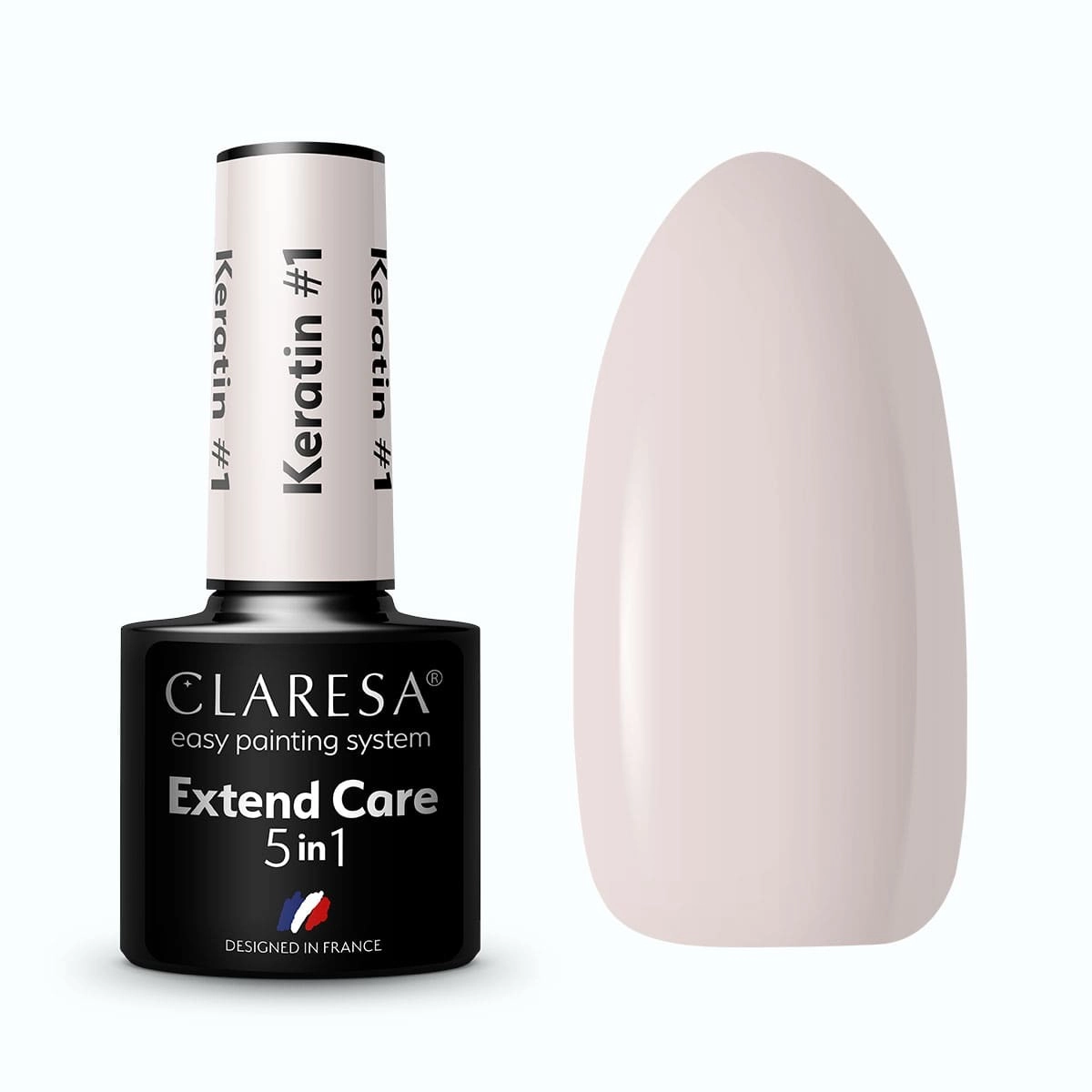 Claresa Keratin 5in1 Renkli Base Coat Nude Pembe Serisi 01 - 5g