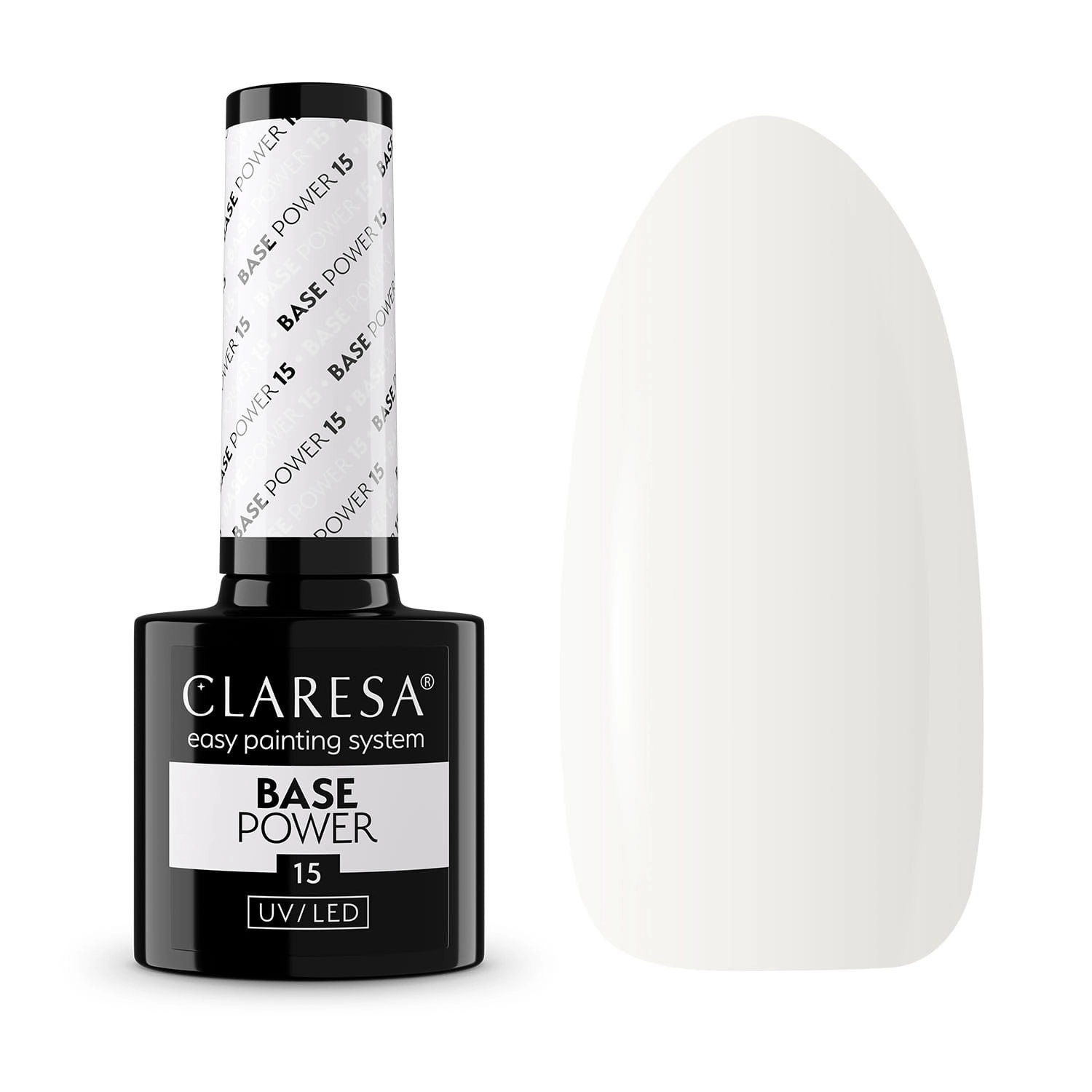 Claresa Renkli Power Base Coat Simli Beyaz 15 - 5g