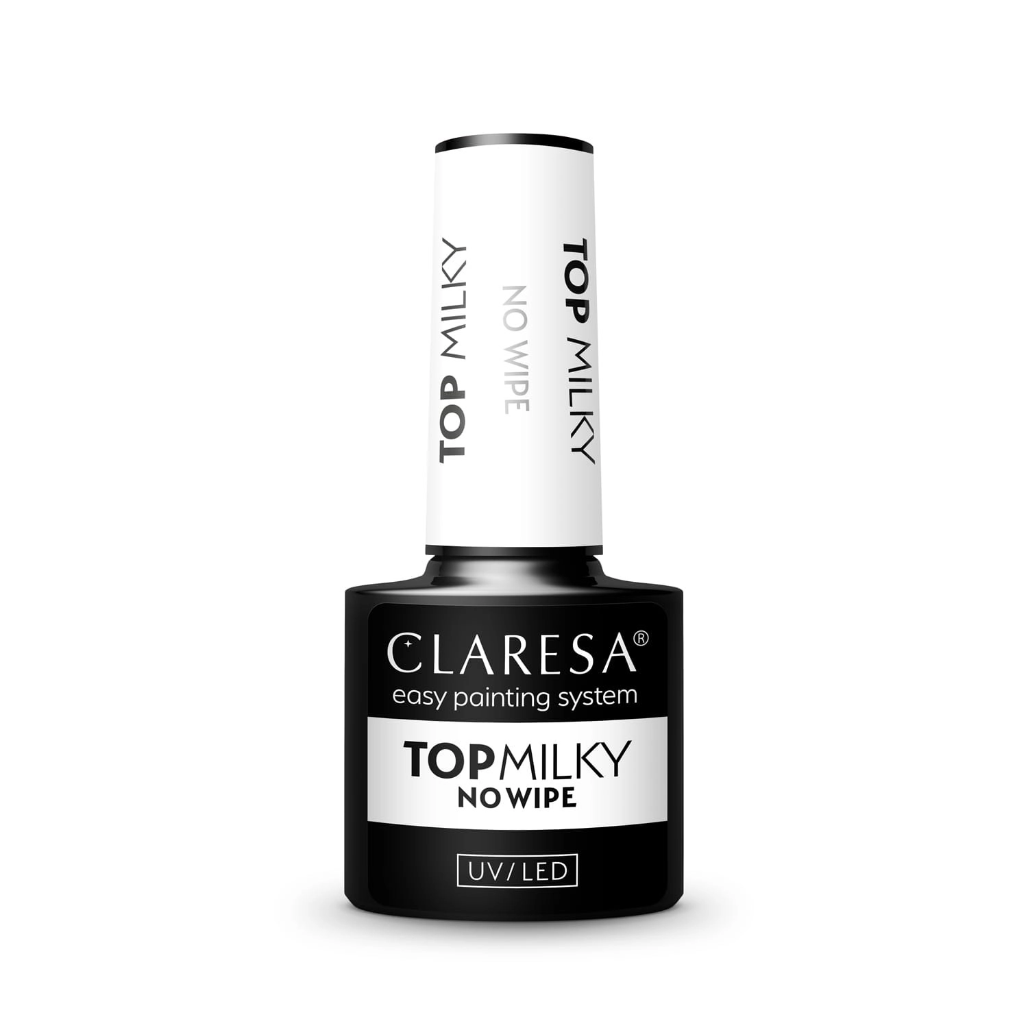 Claresa Top Milky Yarı Şeffaf Süt Beyaz Top Coat Yapışkan Katsız 5gr