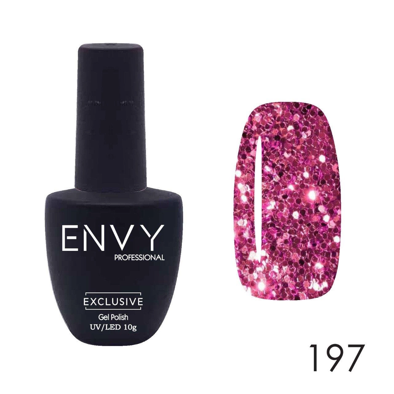 Envy Kalıcı Oje Exclusive Parlak Simli Pembe 10gr No:197