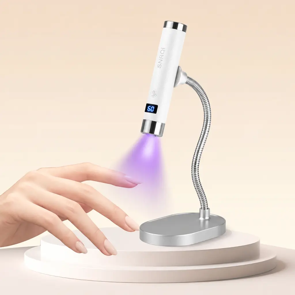 G1 Sensörlü Mini Ai Uv Led Lamba Manyetik Standlı Manikür Tırnak Kurutucu Beyaz 5w