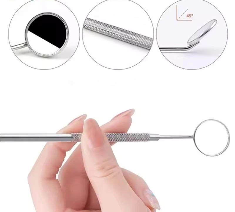 İpek Kirpik Kontrol Aynası Diş Kontrol Aynası Metal