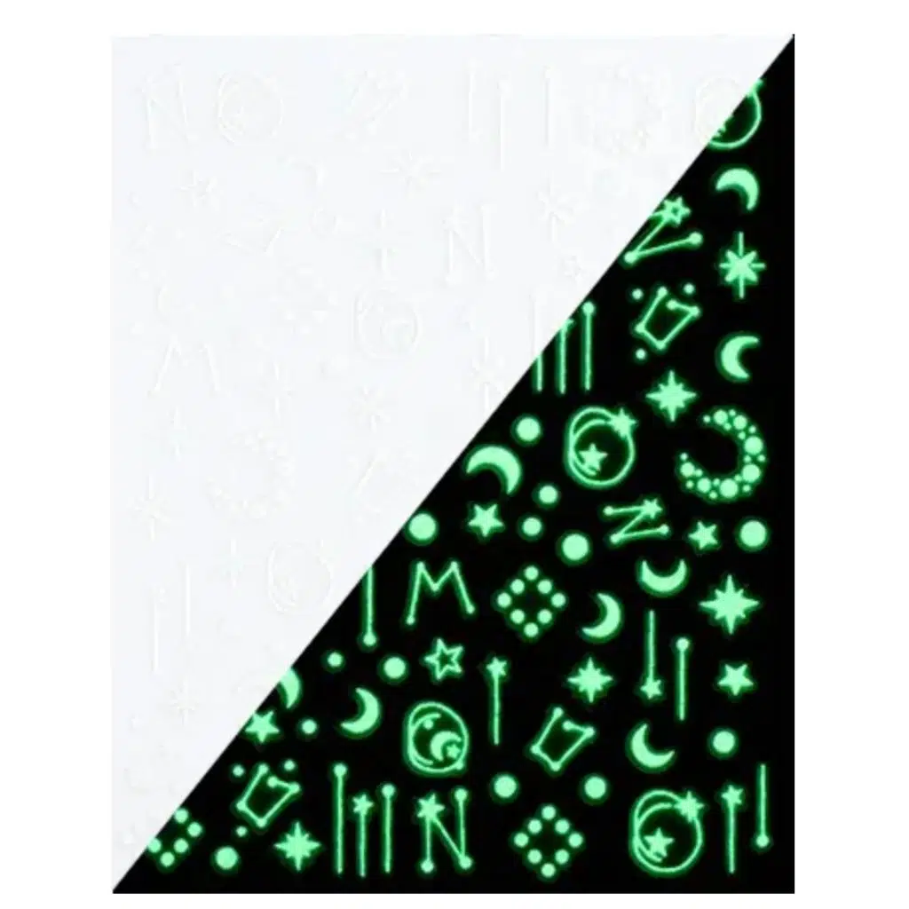 Karanlıkta Parlayan Burçlar Yıldızlar Tırnak Sticker Tırnak Etiketi Nail Art JO-1297