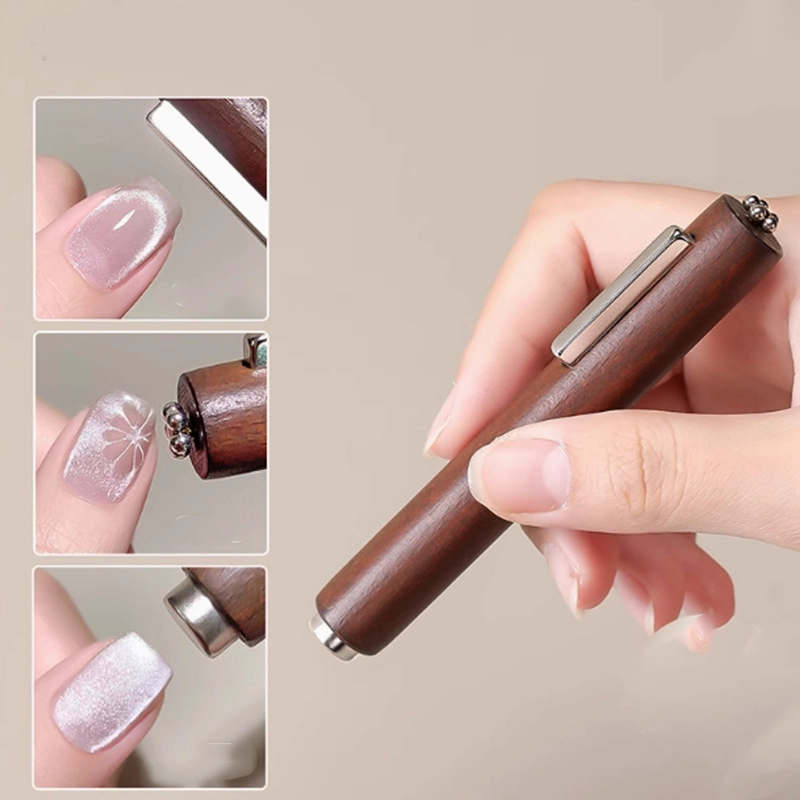 Kedi Gözü Oje 3ü Bir Arada Ahşap Çubuk Mıknatıs Cat Eye Magnet