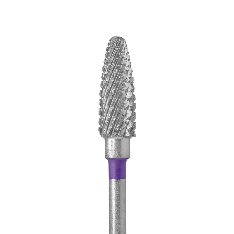 Kristall Manikür Çıkarma Çelik Törpü Ucu Konik Mısır Mor 23235