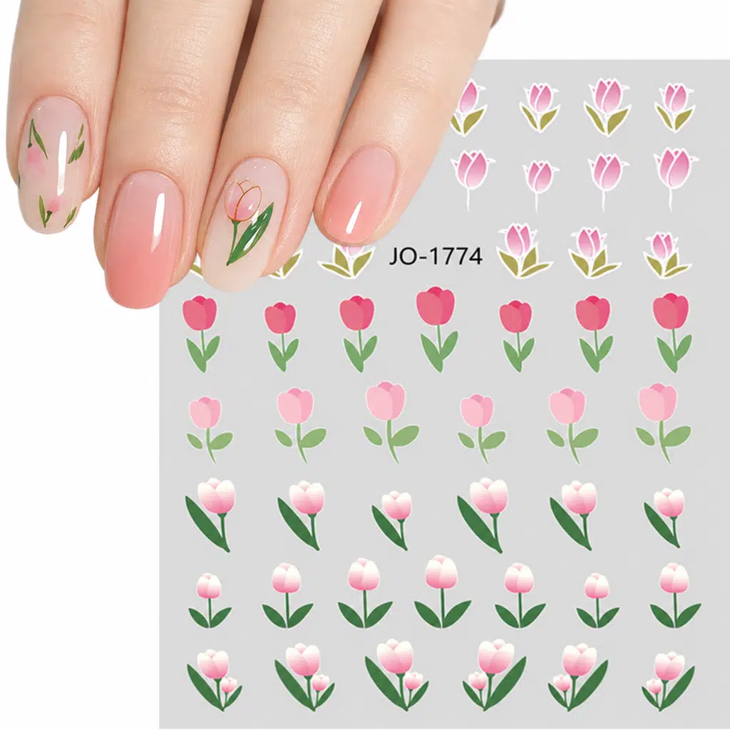 Lale Dizayn Tırnak Sticker Tırnak Etiketi Nail Art JO-1774