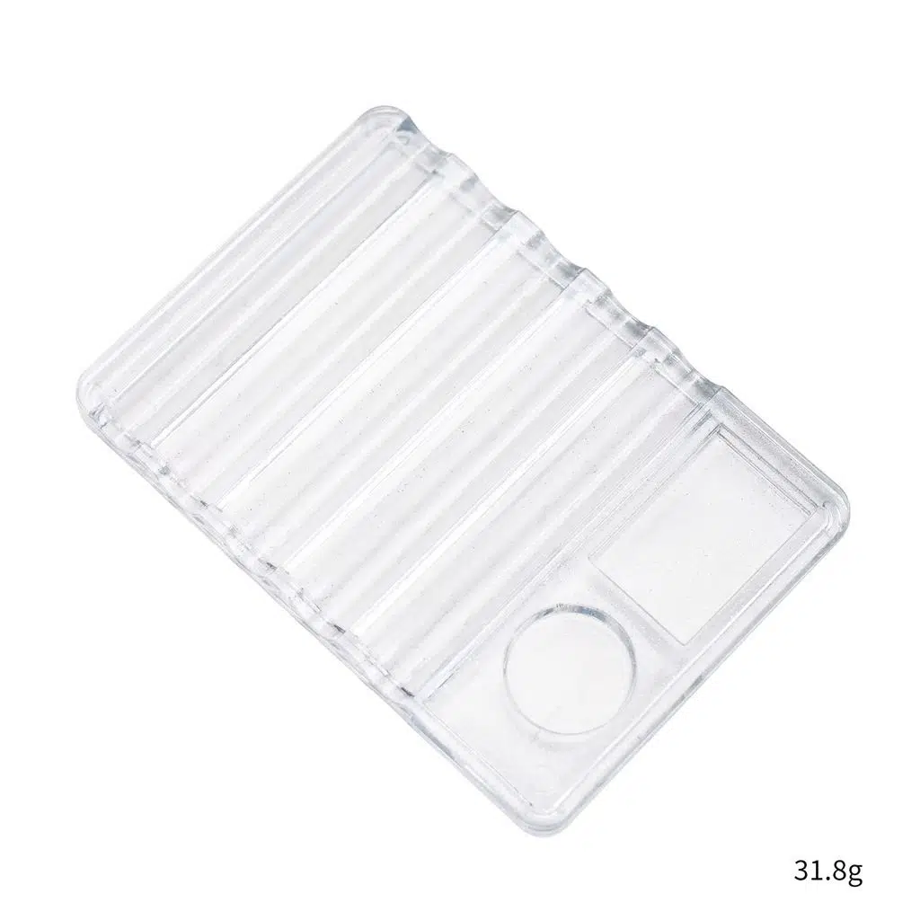 Manikür Protez Tırnak Fırça Standı ve Renk Paleti Şeffaf