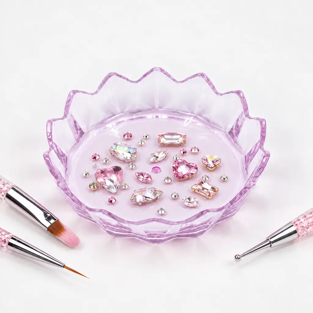 Mini Nail Art Fırça ve Aksesuar Tepsisi BOWL-009