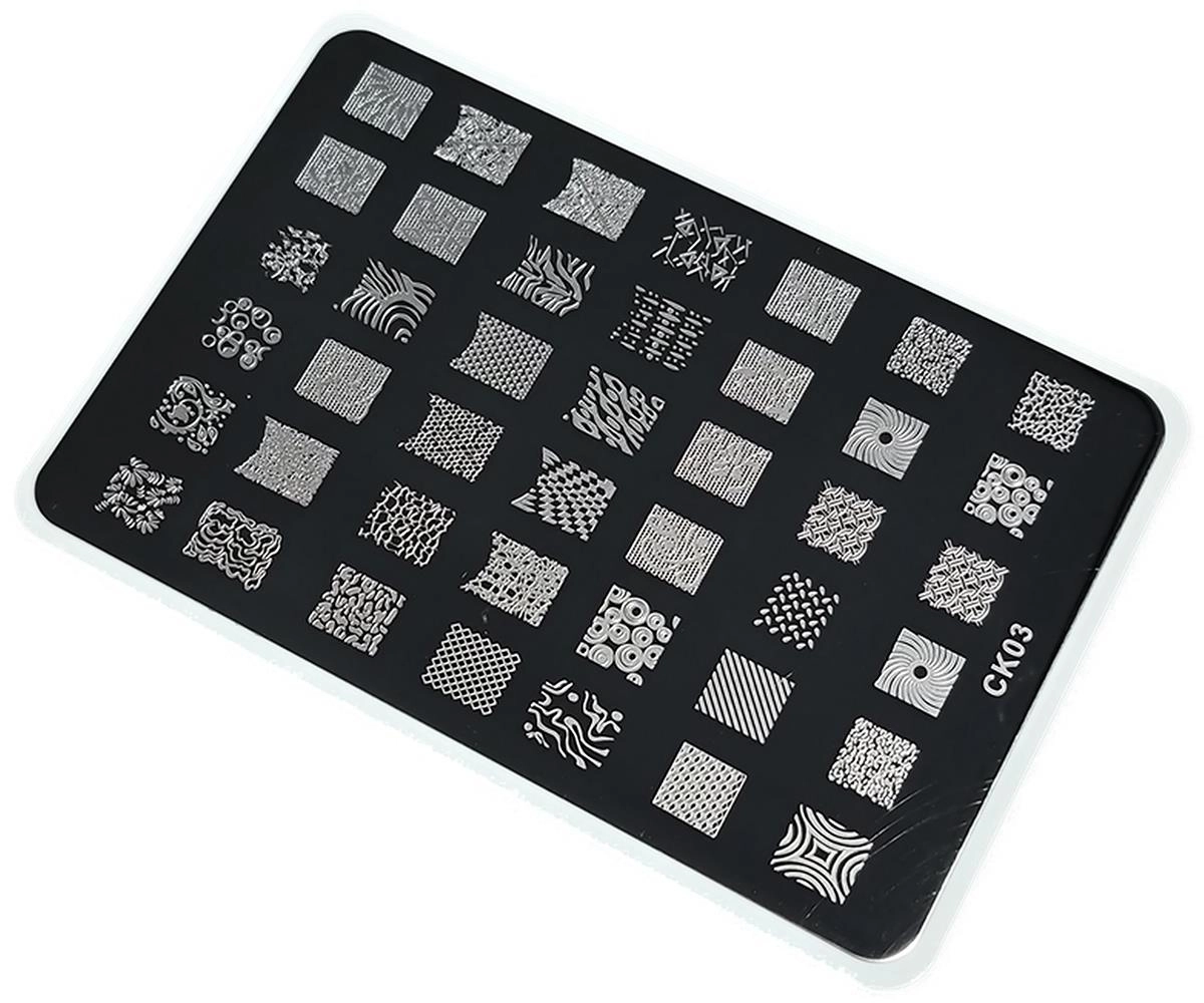 Nail Art Stamping Baskı Plakası Büyük Boy XL CK03