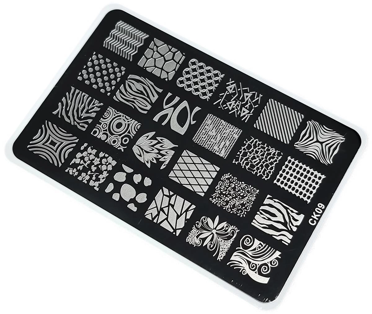 Nail Art Stamping Baskı Plakası Büyük Boy XL CK09