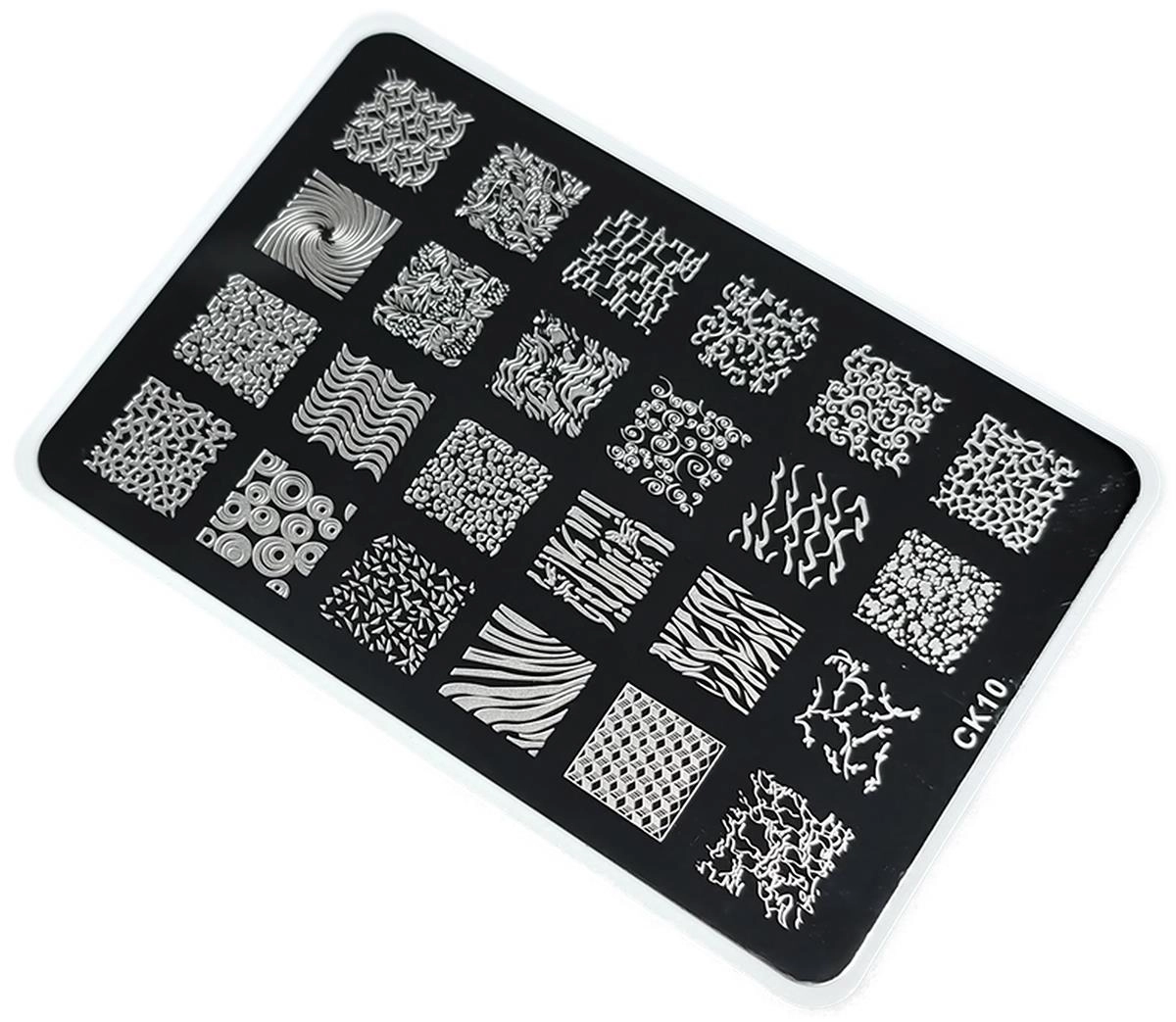 Nail Art Stamping Baskı Plakası Büyük Boy XL CK10