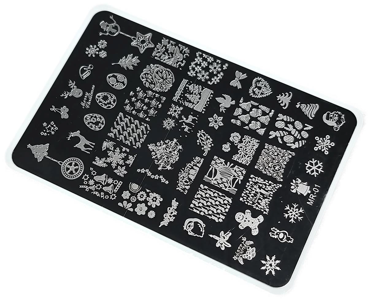 Nail Art Stamping Baskı Plakası Büyük Boy XL MR01