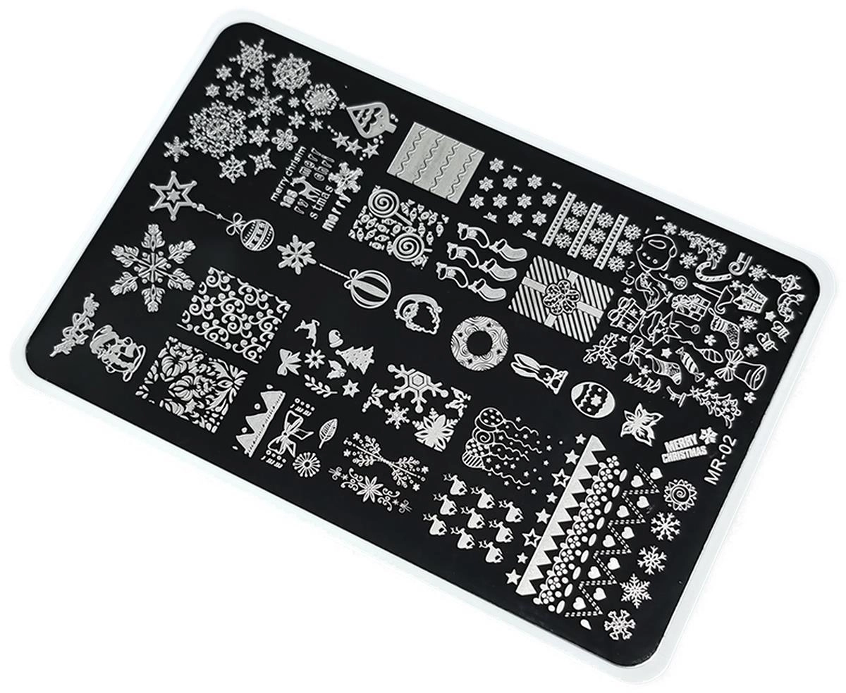 Nail Art Stamping Baskı Plakası Büyük Boy XL MR02