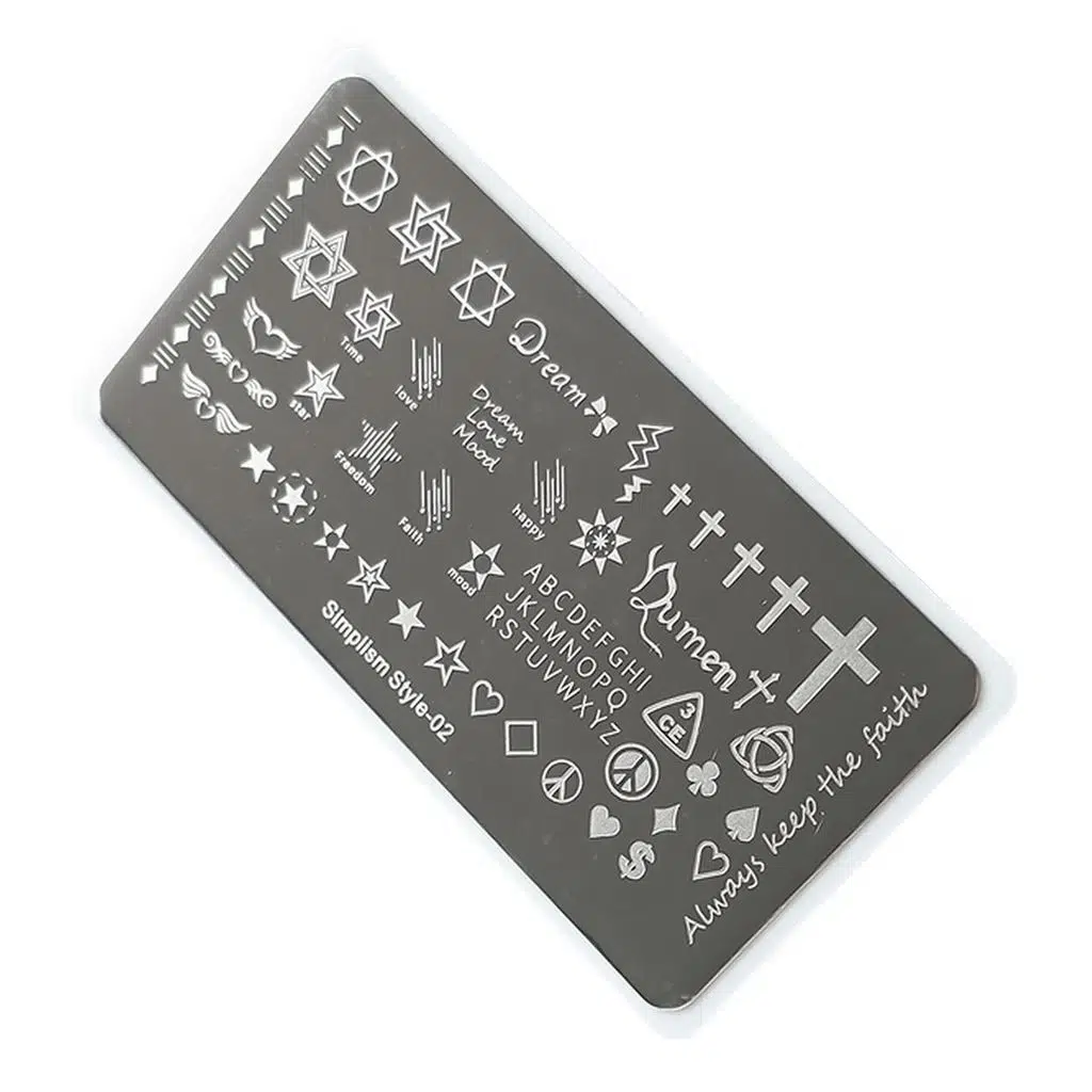 Nail Art Stamping Baskı Plakası S02