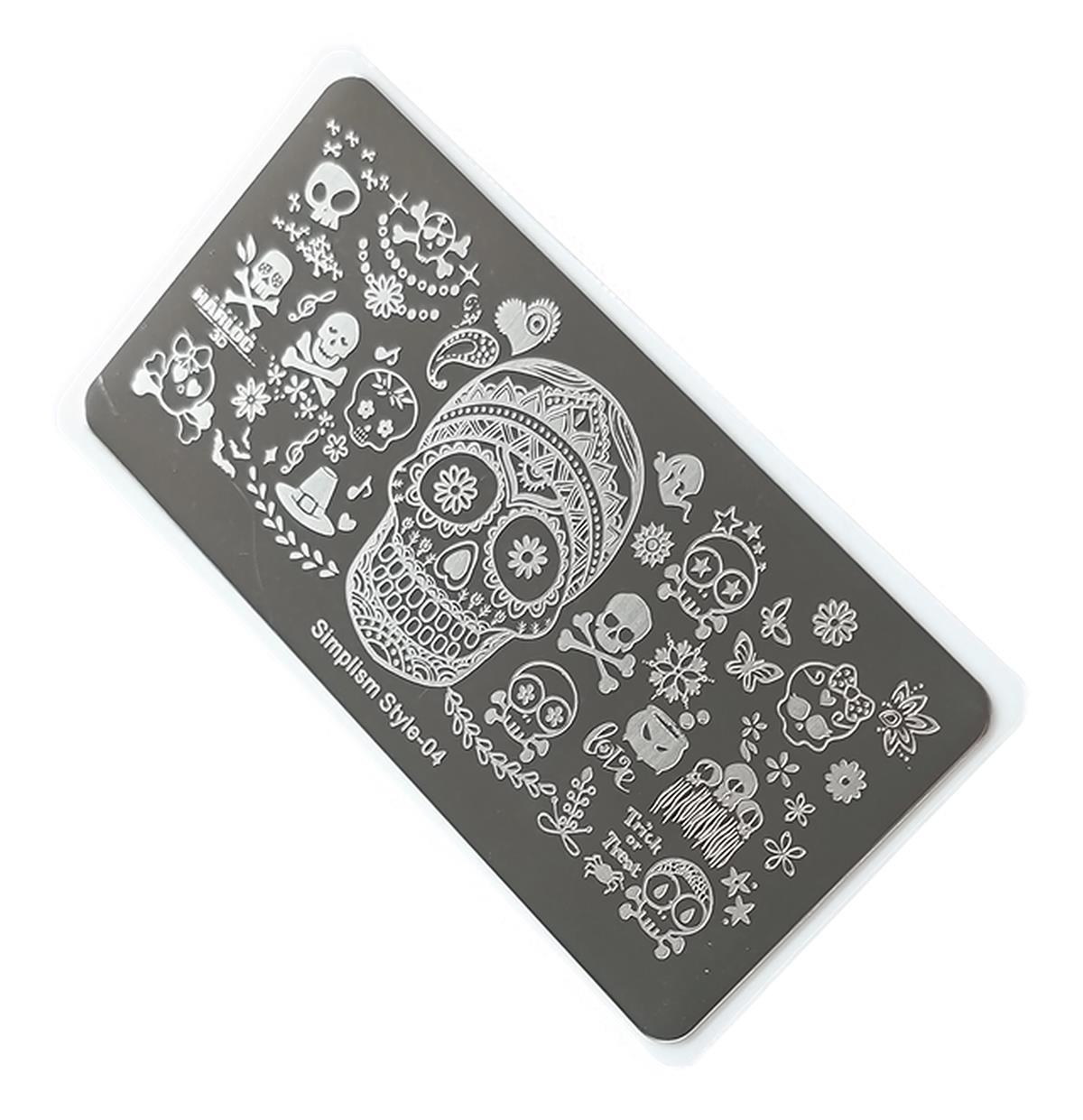 Nail Art Stamping Baskı Plakası S04