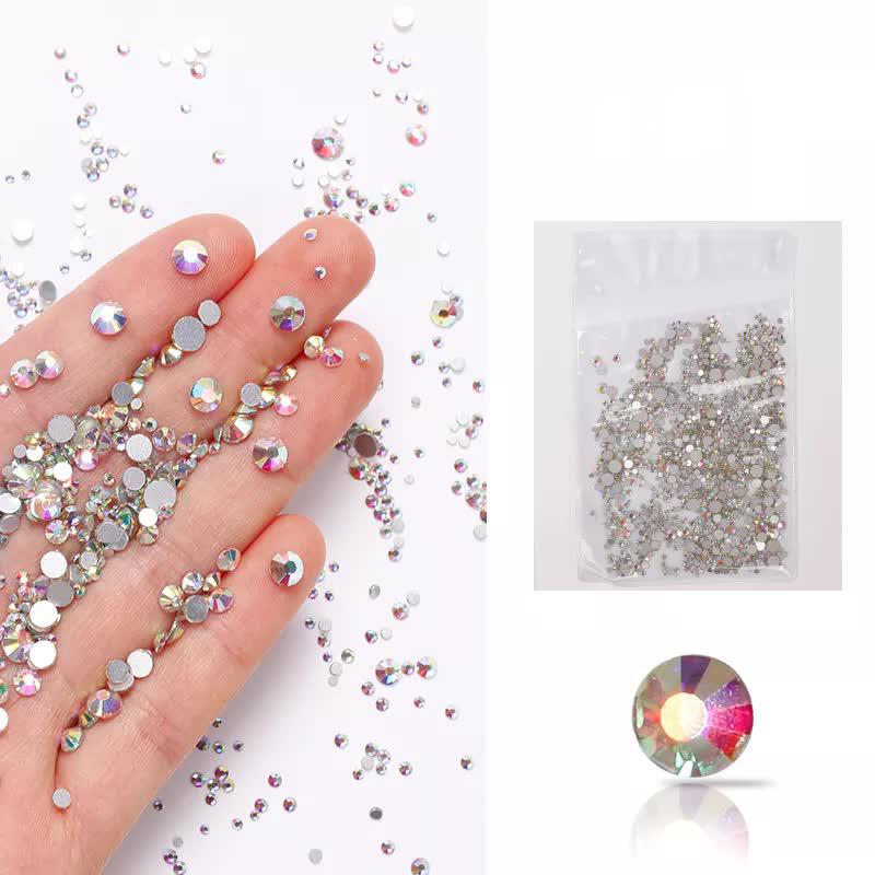 Parlak Tırnak Süsleme Taşları Crystal Poşet