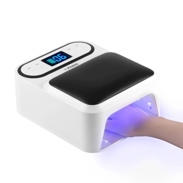 Q9 Şarjlı Manikür Tırnak Kurutucu UV Led Lamba Protez Tırnak Lambası Beyaz 48W