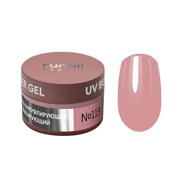 Runail Expert Protez Tırnak Jeli UV Gel Nude Şeftali Pembe 15Gr. 113