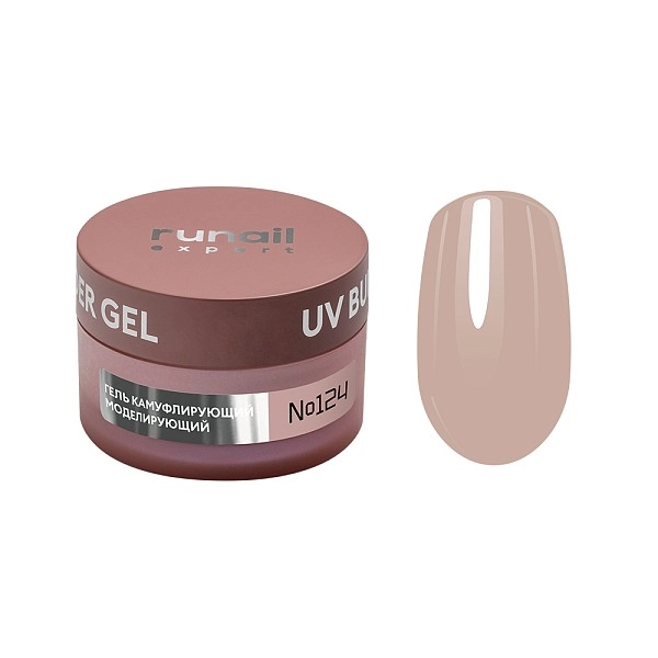 Runail Expert Protez Tırnak Jeli UV Gel Nude Pembe Bej 15Gr. 124