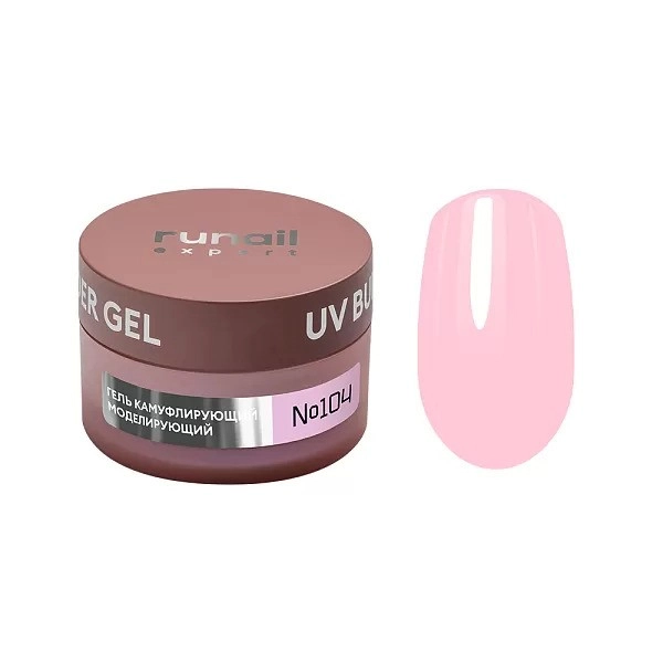 Runail Expert Protez Tırnak Jeli UV Gel Yumuşak Pembe 15Gr. 104