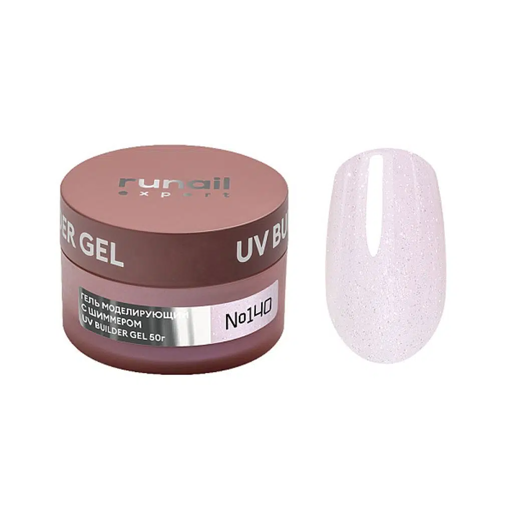 Runail Parıltılı Açık Lila Expert Protez Tırnak Jeli Kamuflaj Shimmer UV Gel 50Gr. 140