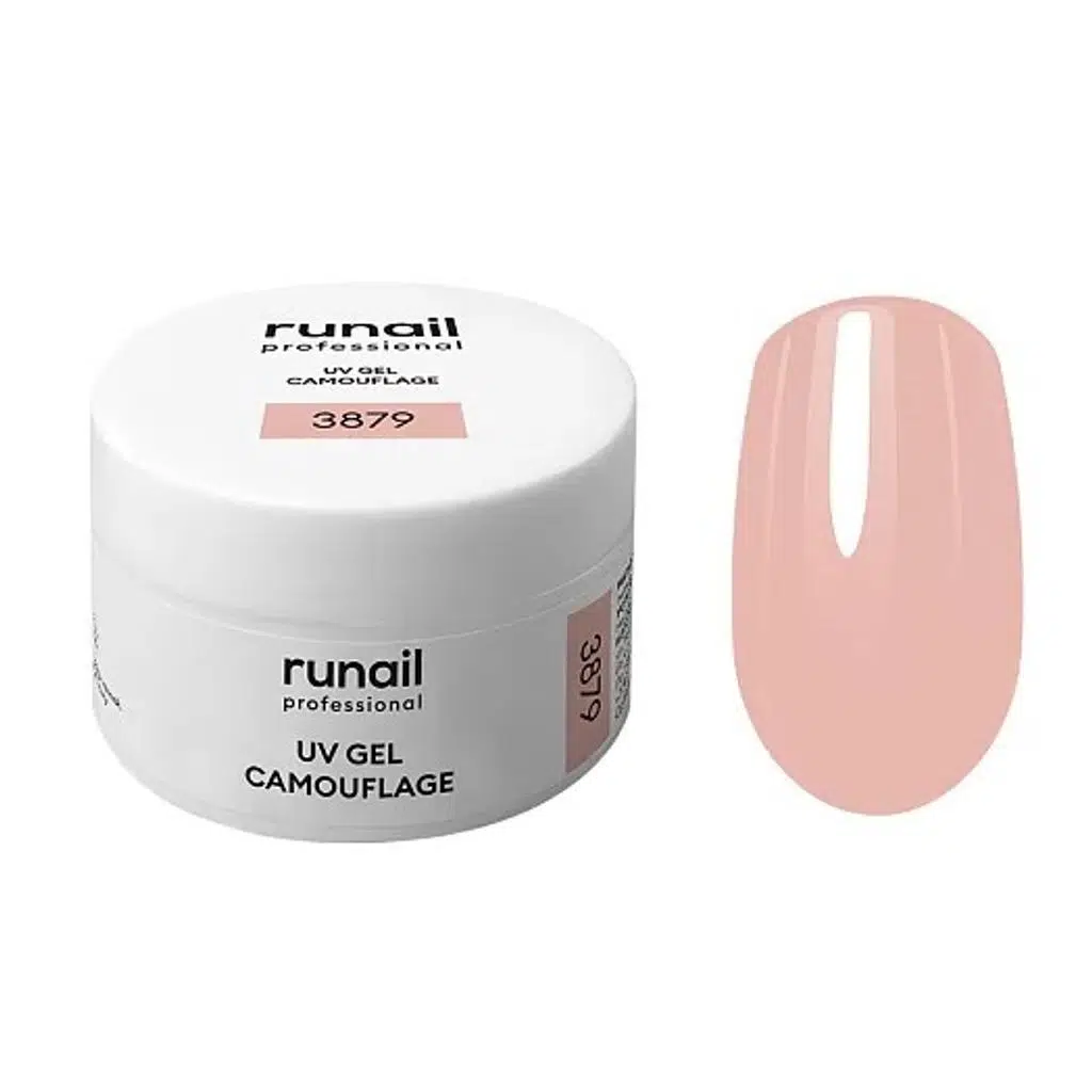 Runail Professional Protez Tırnak Jeli UV Builder Gel Kamuflaj Nude Pembe 30gr. 3879