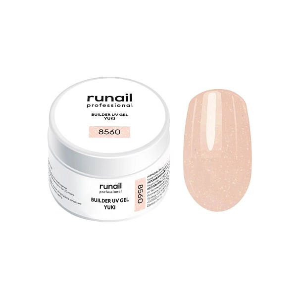 Runail Professional Protez Tırnak Jeli UV Builder Gel Yki Açık Toz Pembe 15Gr. 8560