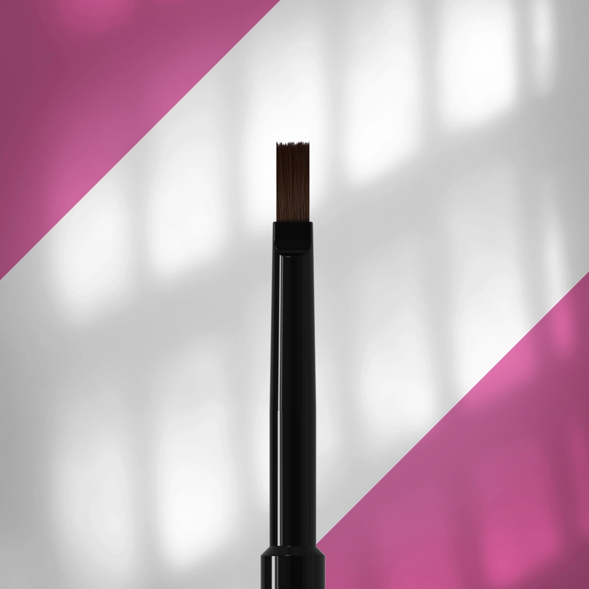 Staleks Kapaklı Sentetik Düz Uçlu Protez Tırnak Jel Fırçası 8,5mm NBE-05