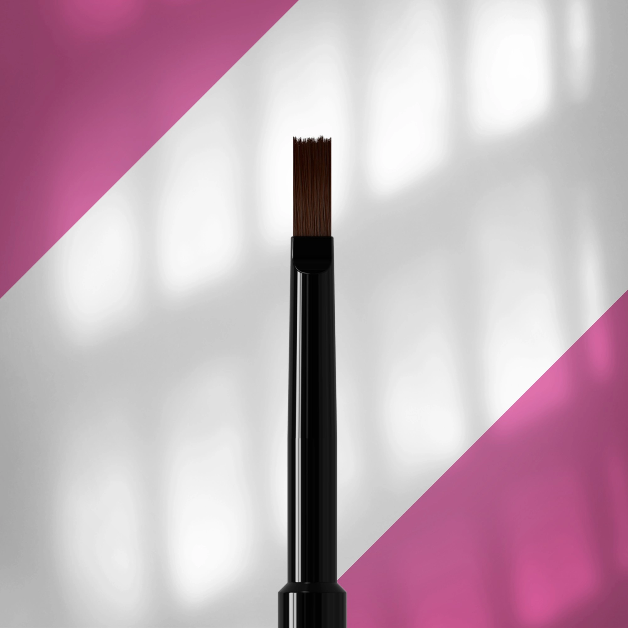 Staleks Kapaklı Sentetik Düz Uçlu Protez Tırnak Jel Fırçası 10mm NBE-08