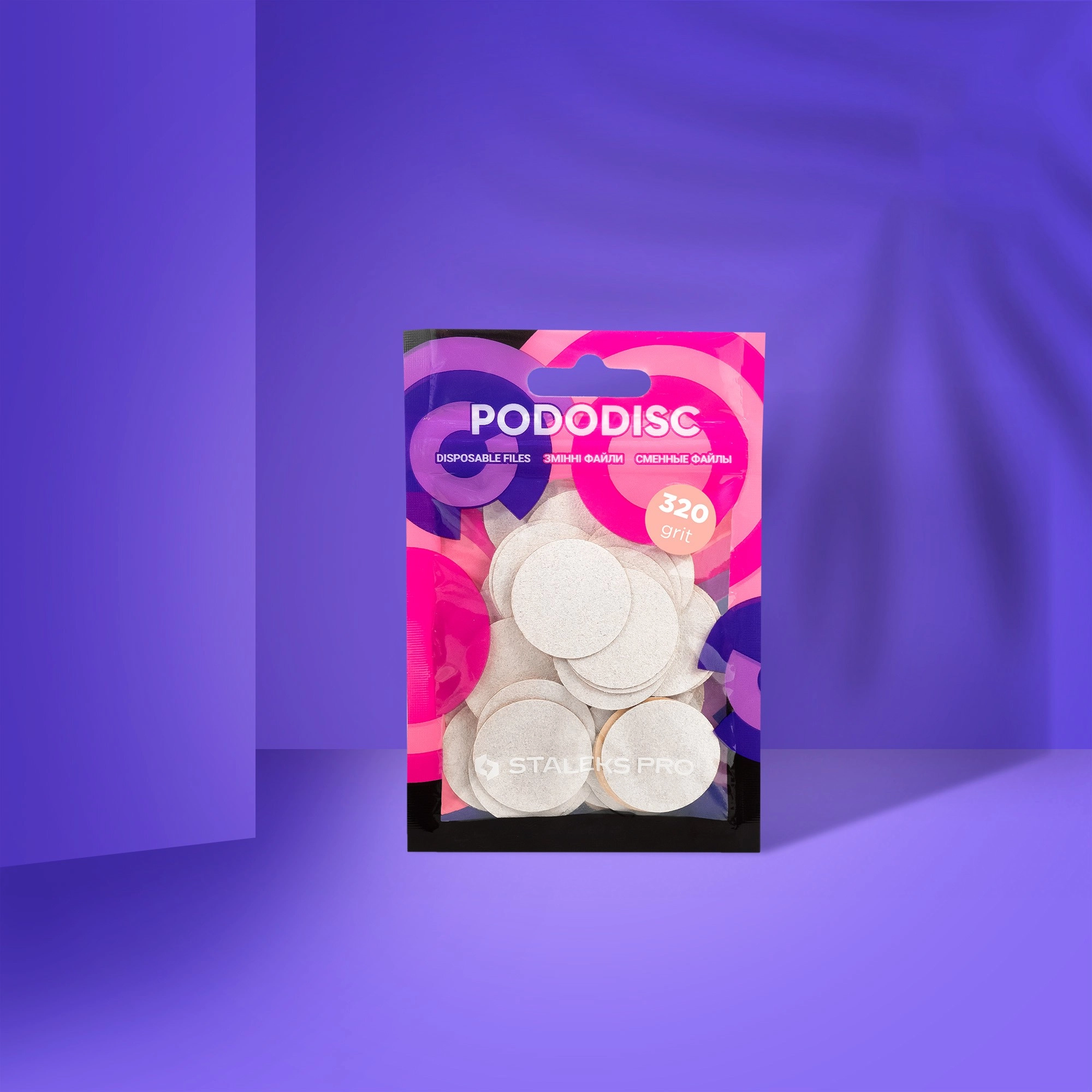 Staleks Large Pododisk İçin Yedek Pedikür Törpüleri 320 Grit Yumuşak 