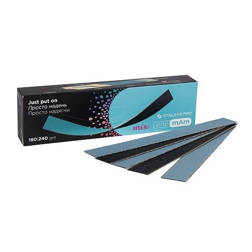 Staleks Manikür Pap-Mam Çift Taraflı Yedek Zımpara 180-240 Grit 50li