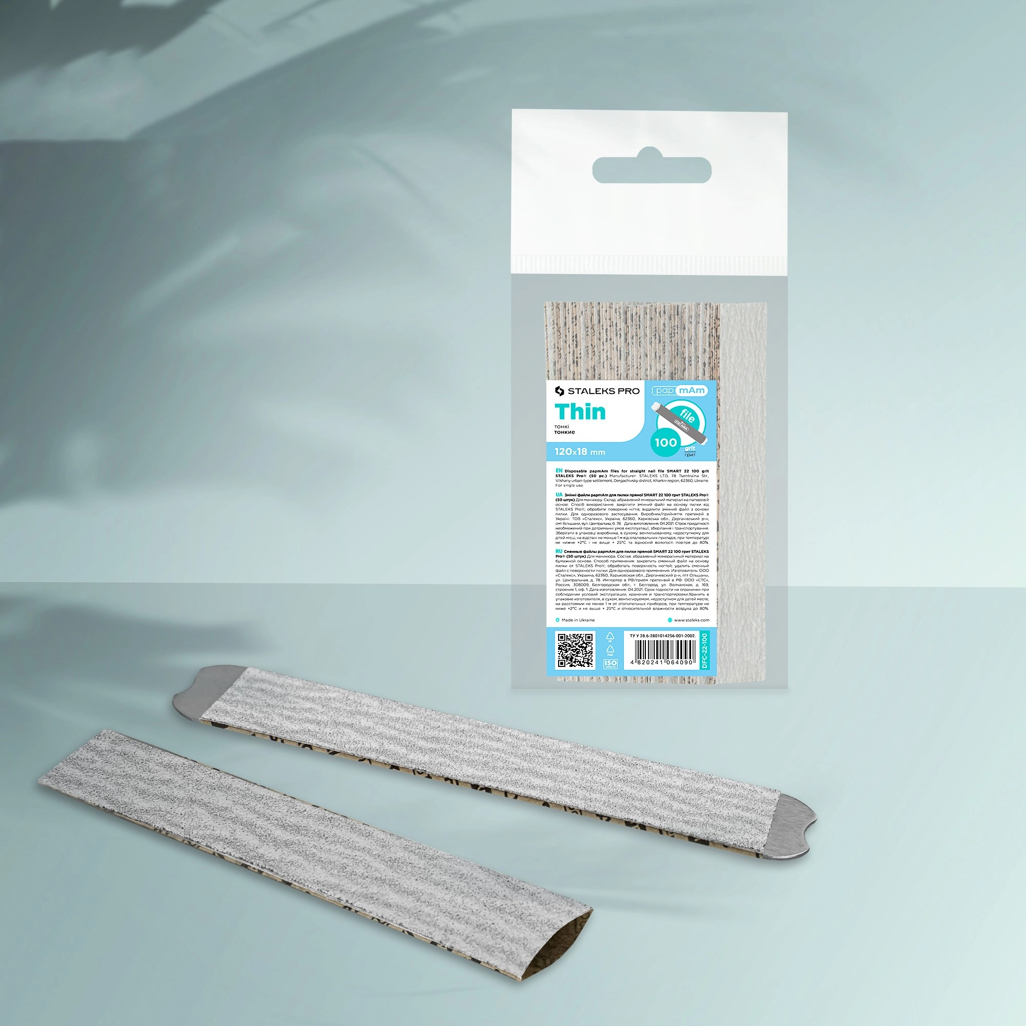 Staleks Manikür Pap-Mam Giydirmeli Yedek Zımpara 100 Grit 50li