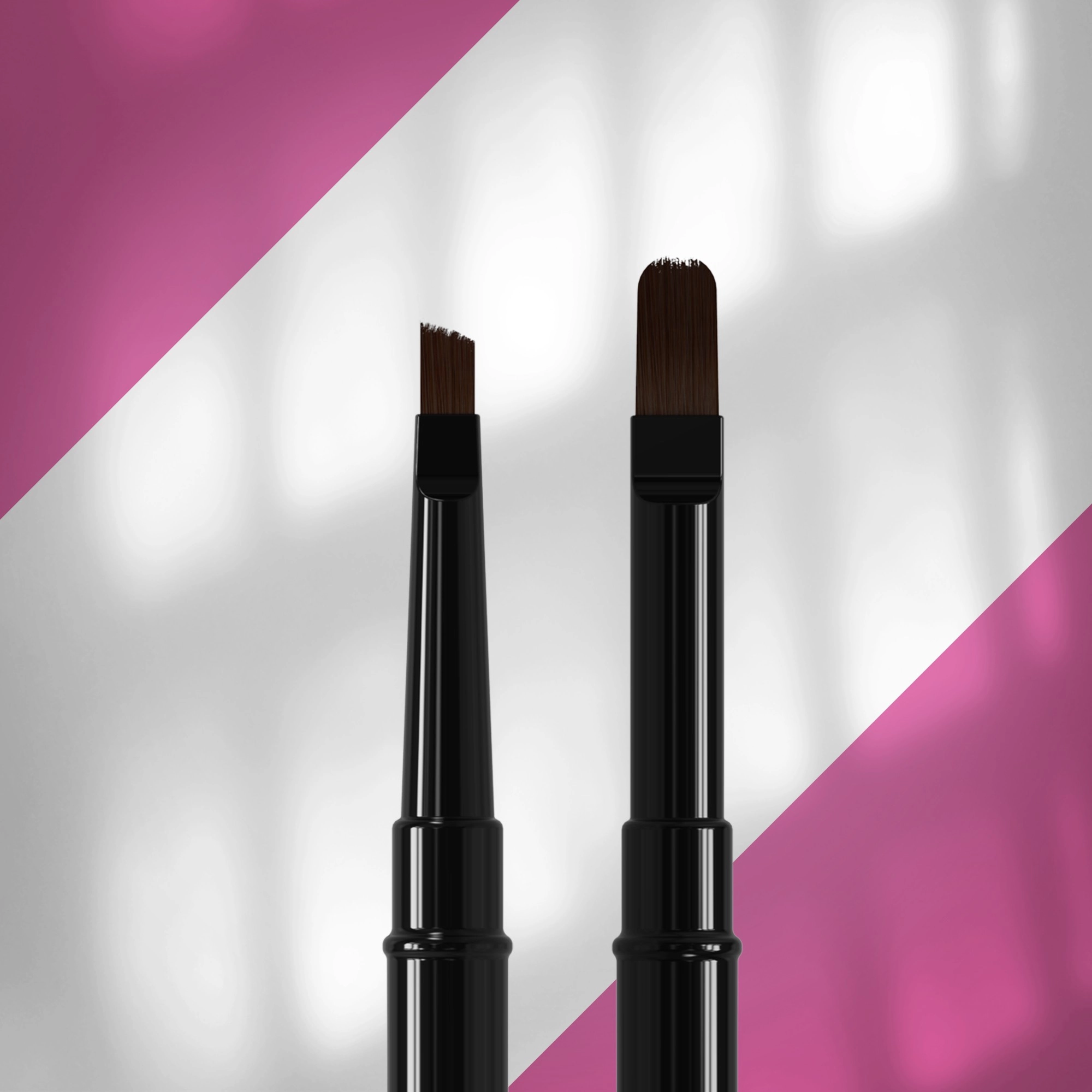 Staleks Çift Uçlu Sentetik Protez Tırnak Jel Fırçası 7-11mm NBE-06/10