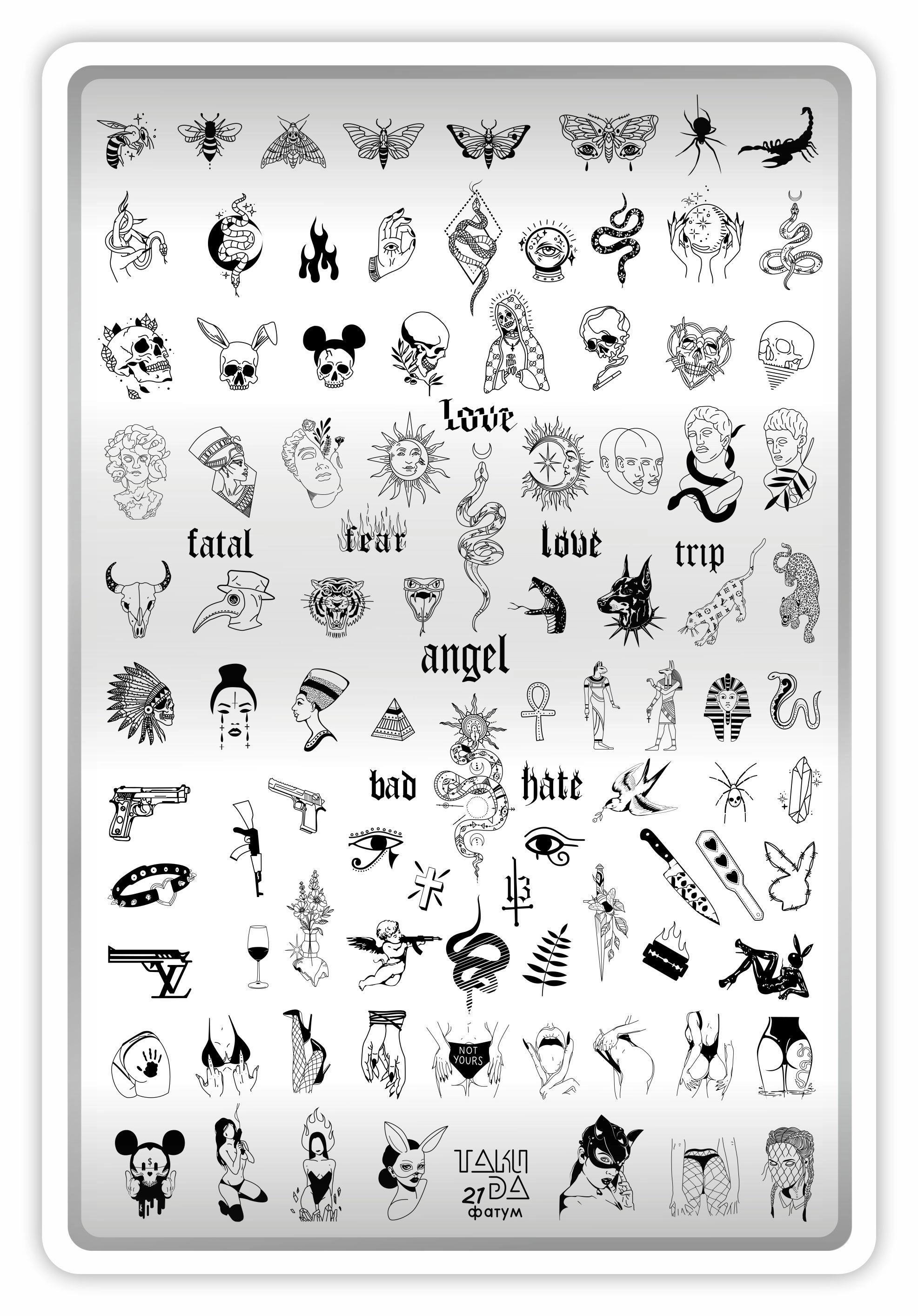 Takida Stamping Baskı Plakası XL Gotik 21