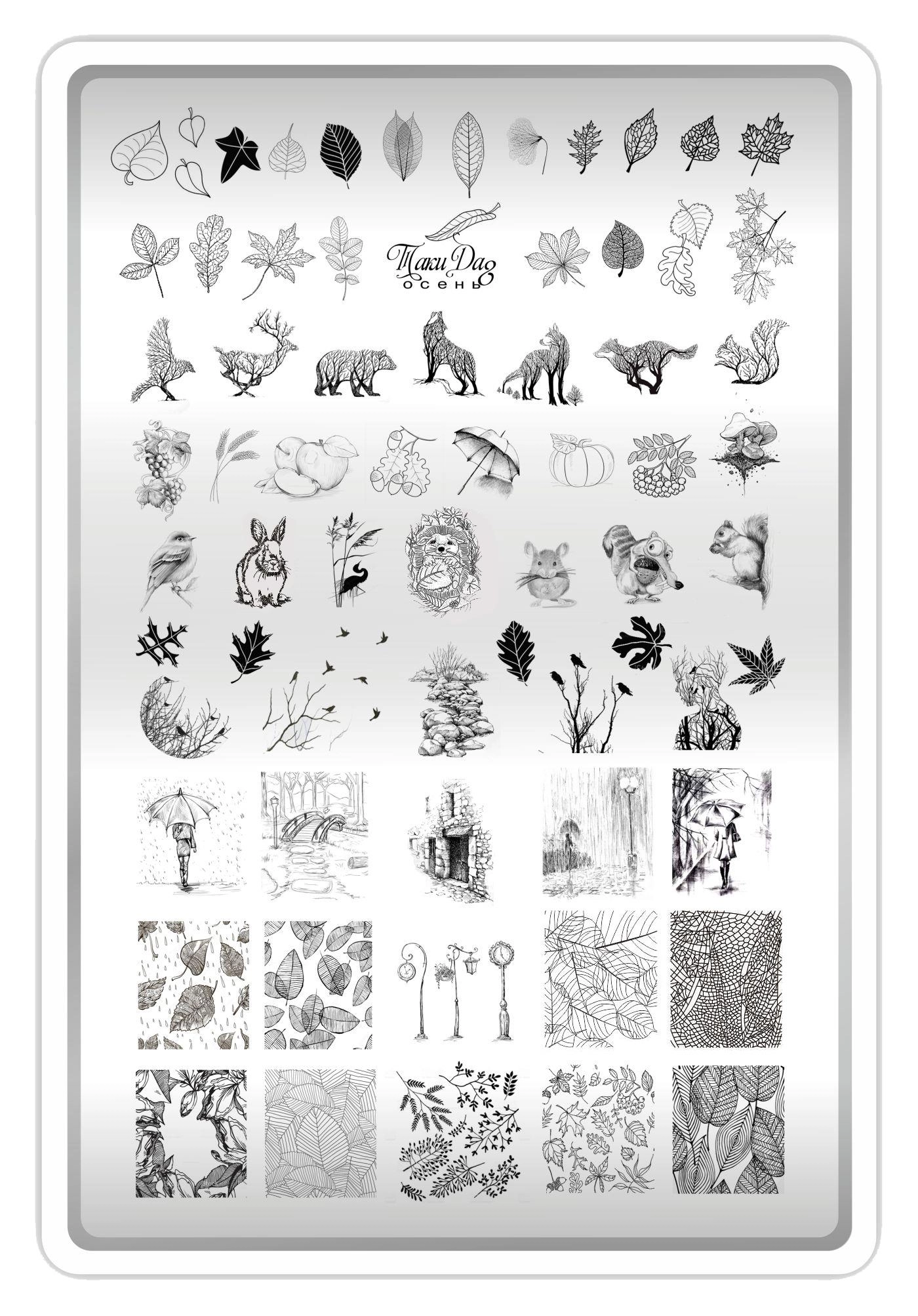 Takida Stamping Baskı Plakası XL Sonbahar 08