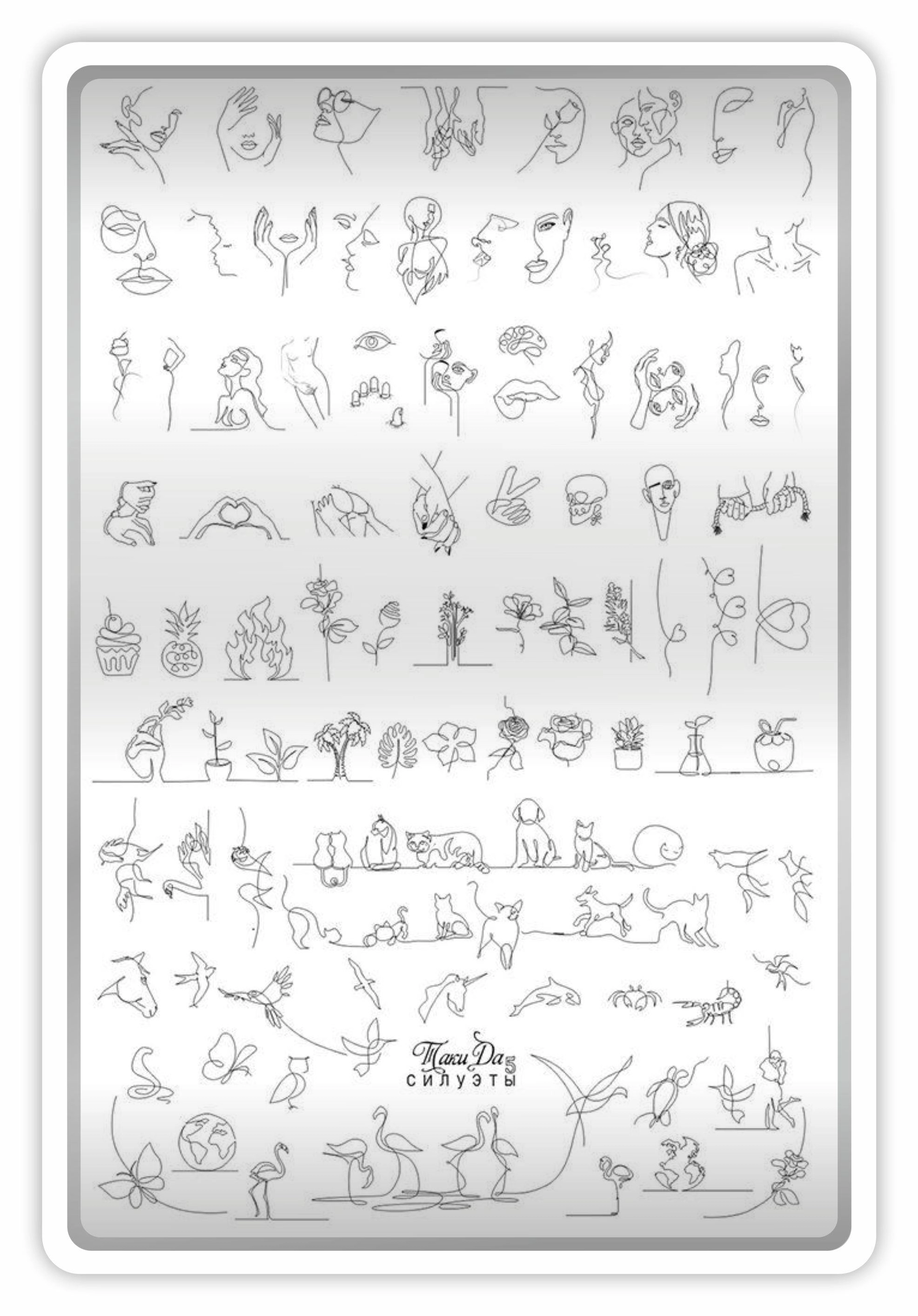 Takida Stamping Baskı Plakası XL Silüet 05