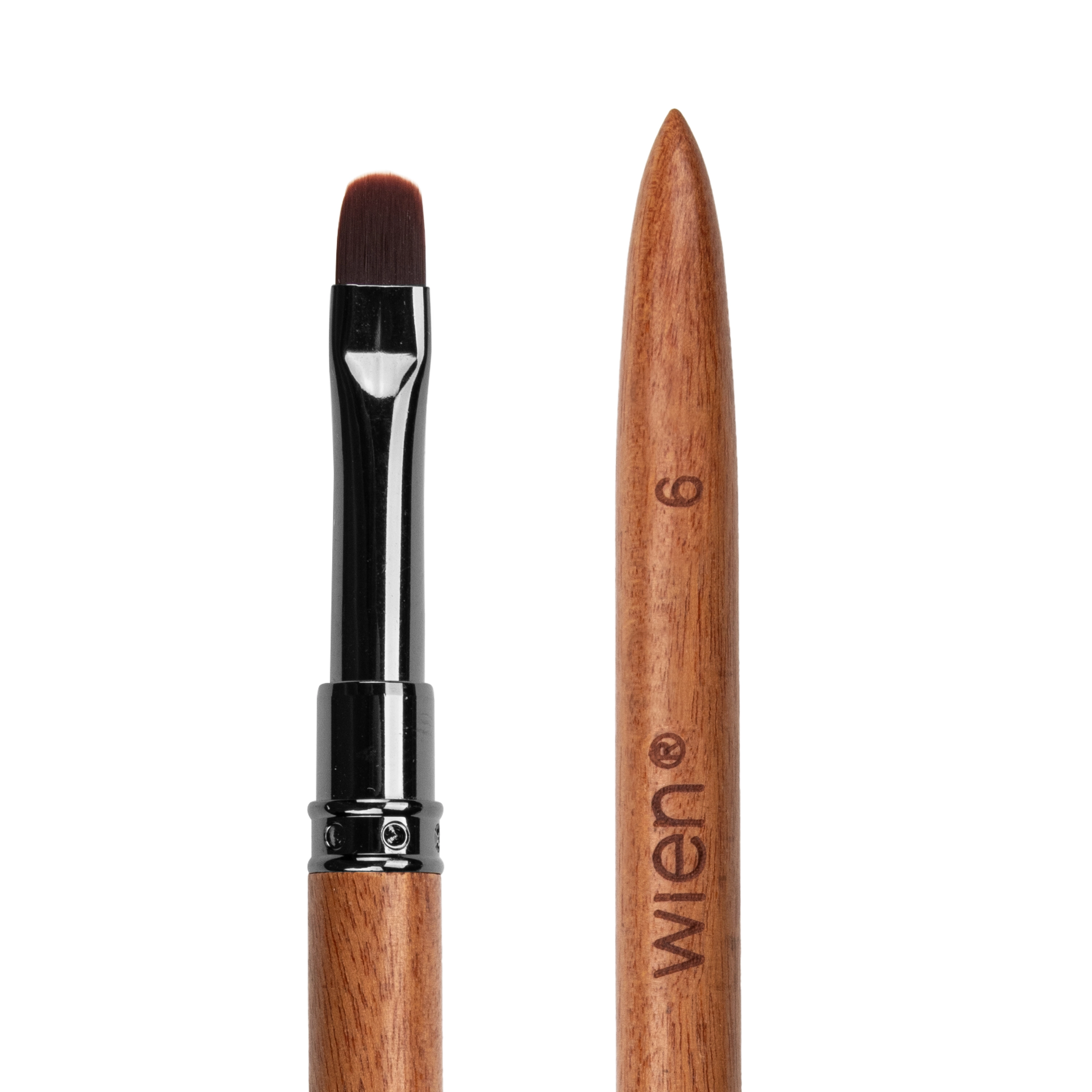 Wien Ahşap Protez Tırnak Jel Fırçası Kapaklı 7mm WNB-006