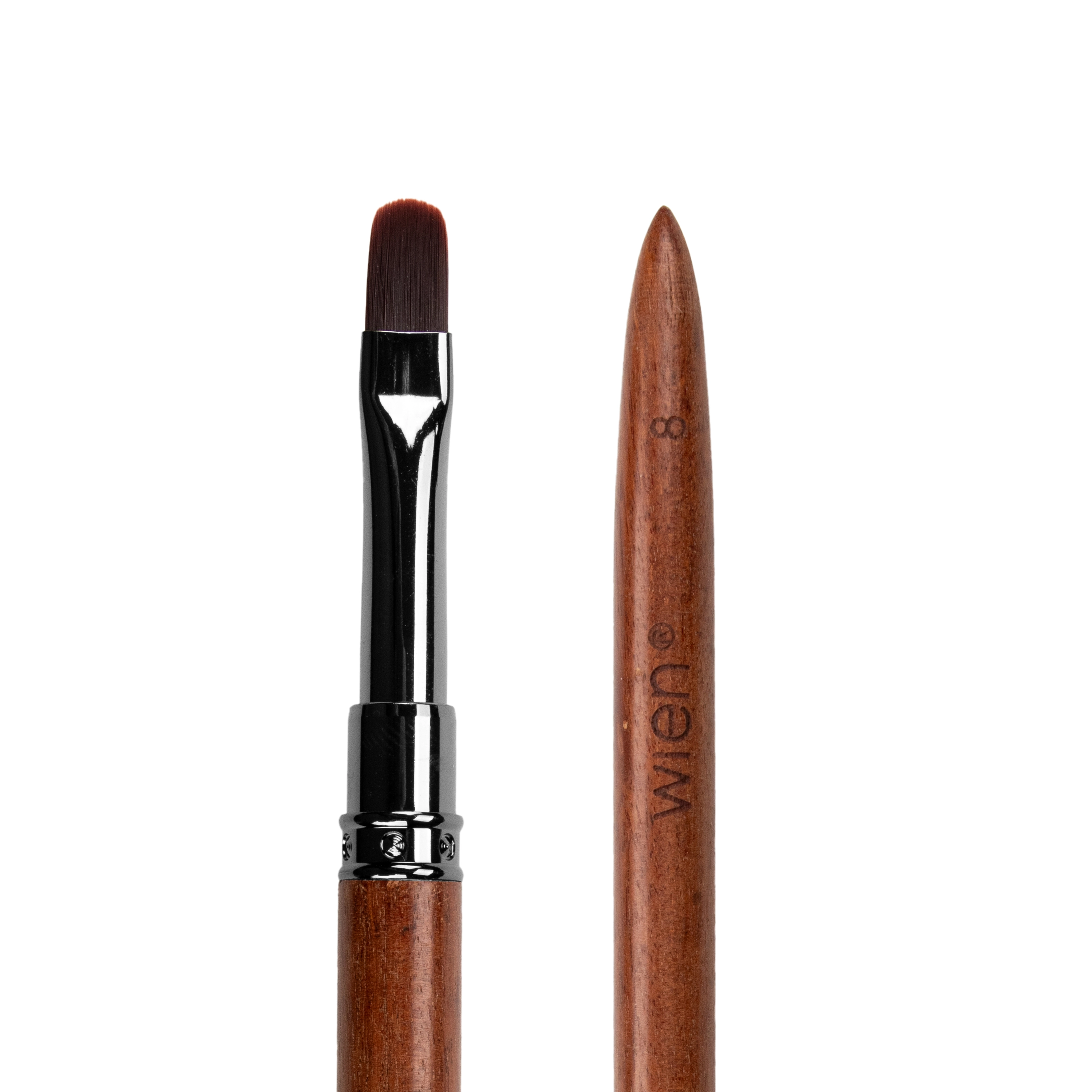 Wien Ahşap Protez Tırnak Jel Fırçası Kapaklı 9mm WNB-008