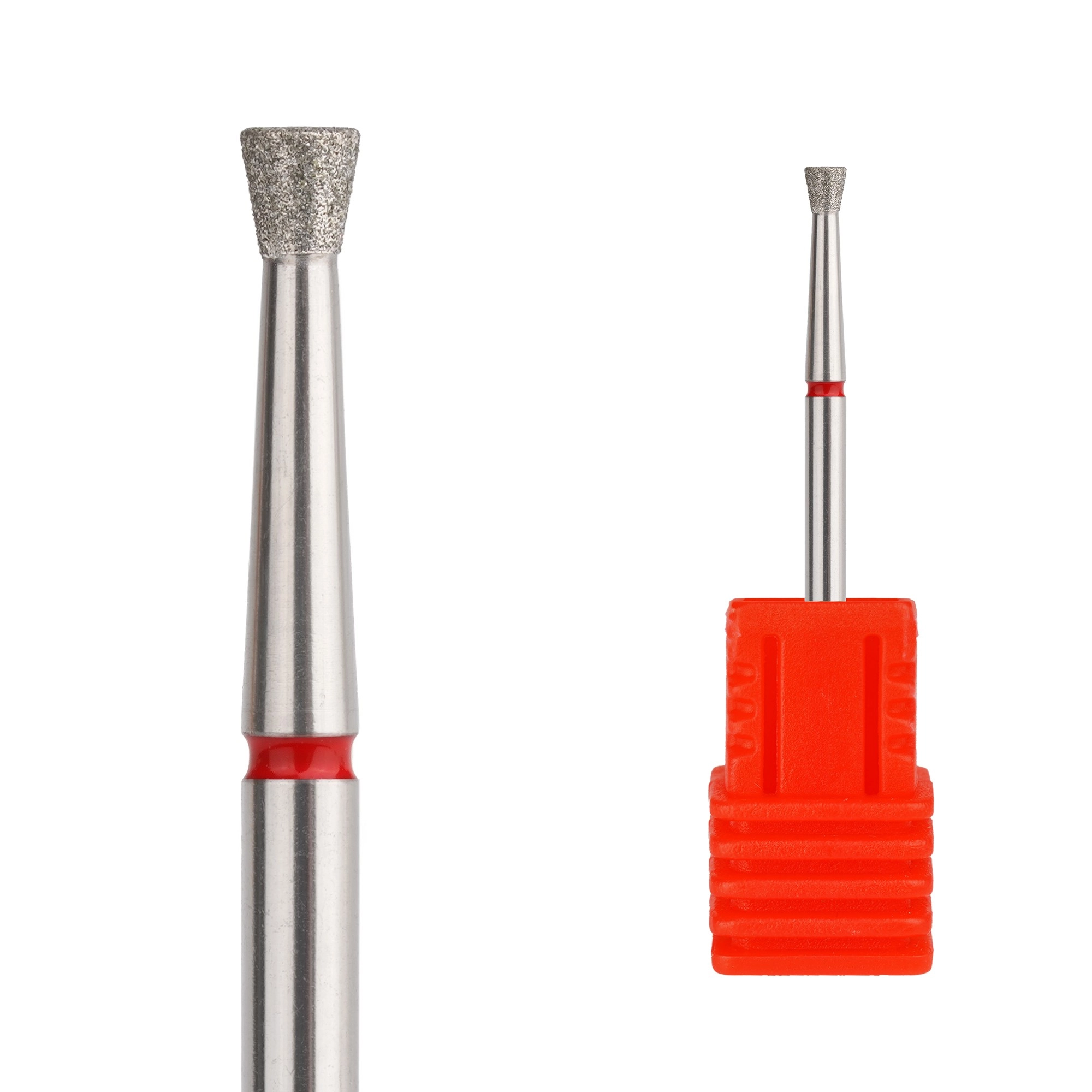 Wien Elmas Manikür Törpü Ucu Düz Uçlu Ters Konik Model Kırmızı 025